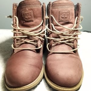 Womens Brown Suede Timberland Boots Pre-owned Size 5